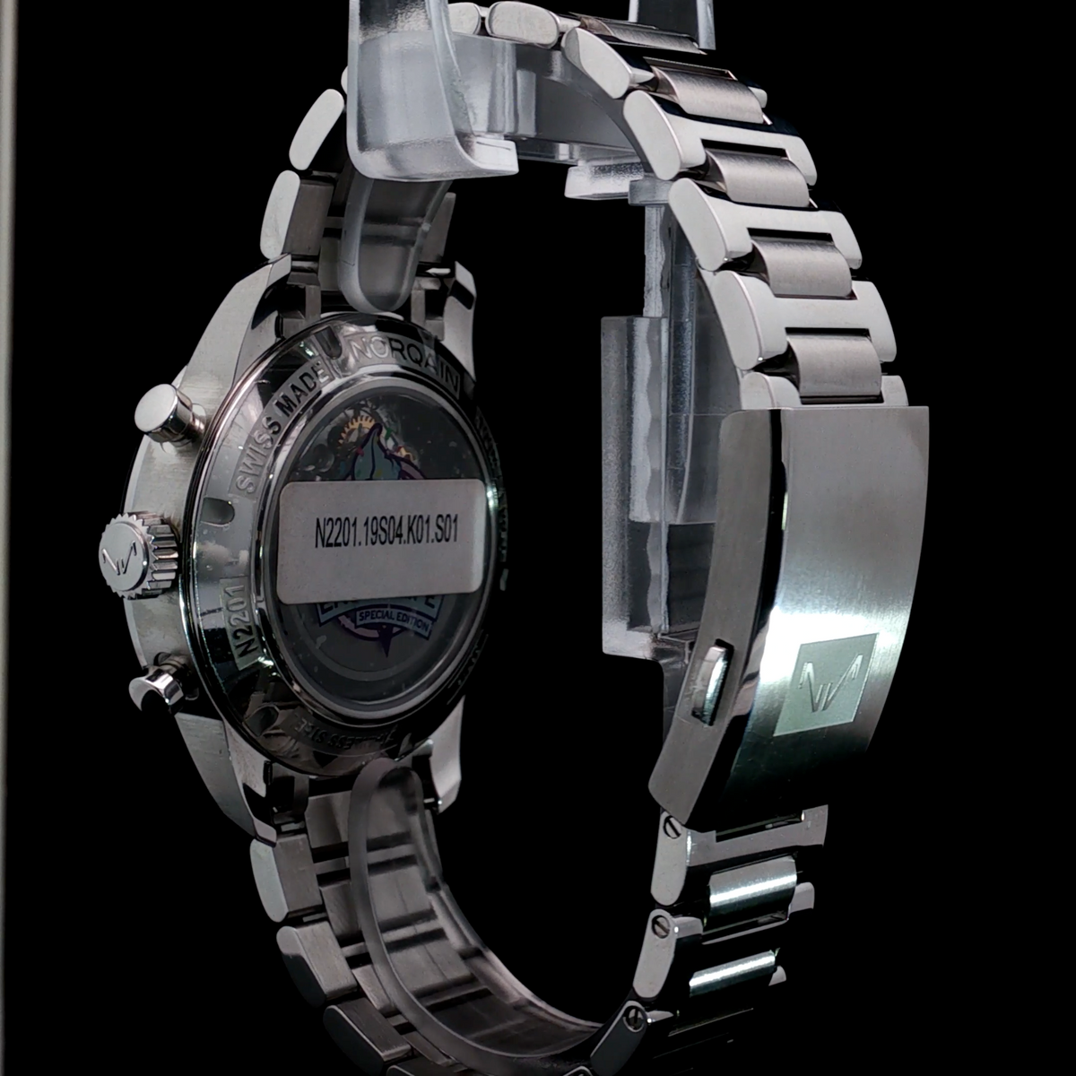 Brand New NORQAIN Freedom Chrono Enjoy Life "Sprinkles" Pink Dial - N2201.19S04.K01