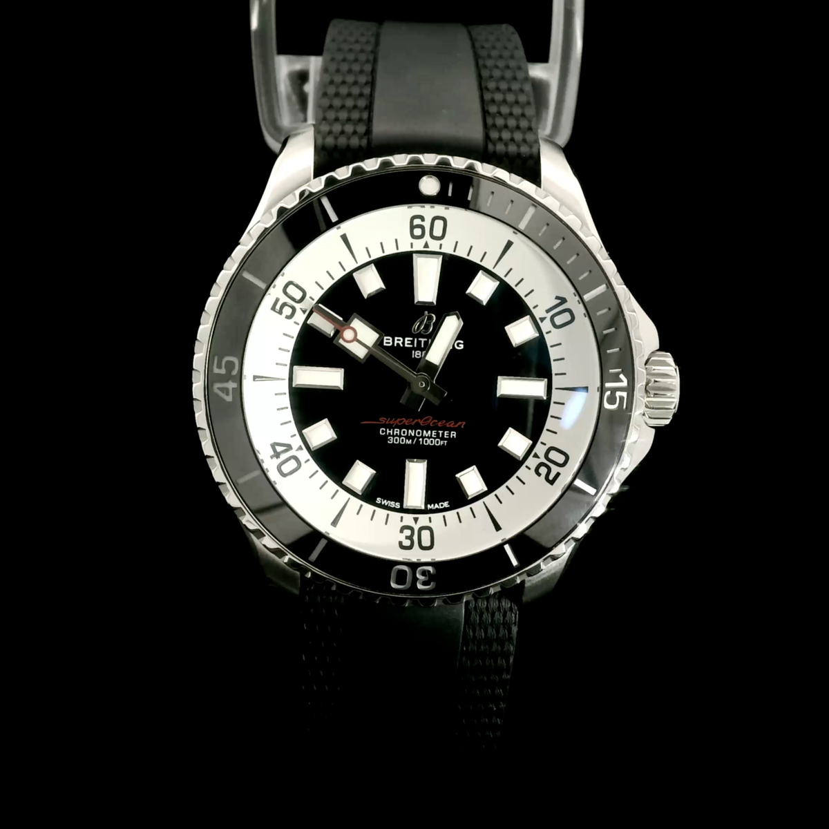 Breitling - Superocean 44 - Steel Bracelet and Rubber Strap -  A17376