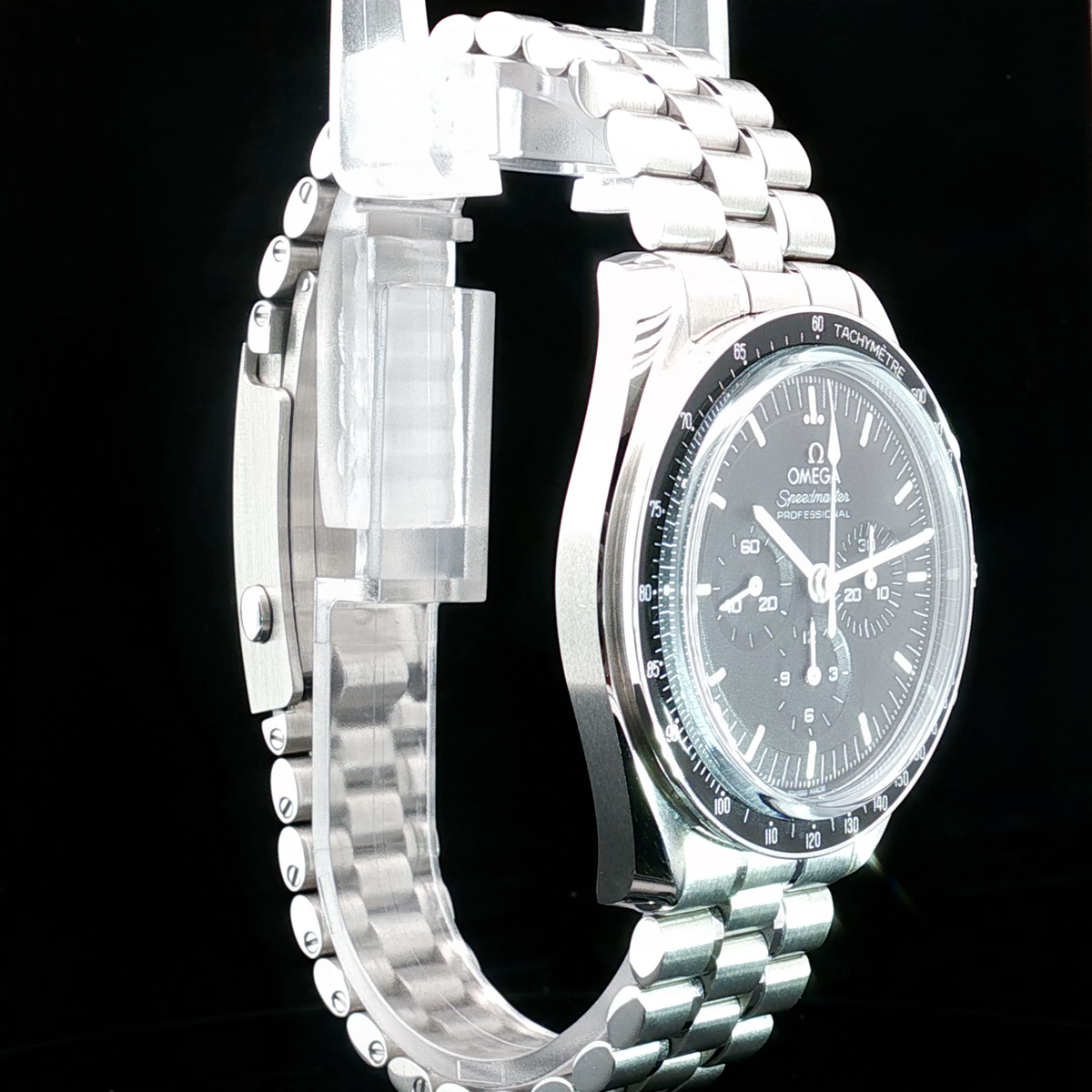 2025 Omega Speedmaster Moonwatch Chronograph 42mm 310.30.42.50.01.002 Stainless Steel Black Dial with Sapphire Crystal