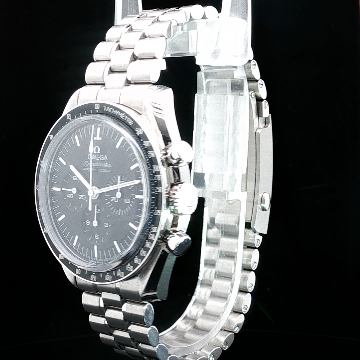 2025 Omega Speedmaster Moonwatch Chronograph 42mm 310.30.42.50.01.002 Stainless Steel Black Dial with Sapphire Crystal
