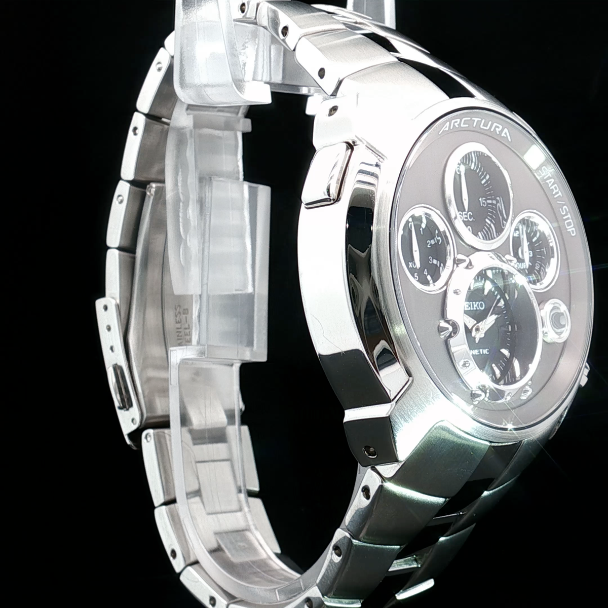 Seiko Arctura Kinetic Chronograph Stainless Steel Men's Watch