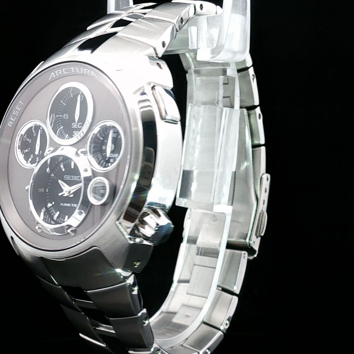 Seiko Arctura Kinetic Chronograph Stainless Steel Men's Watch