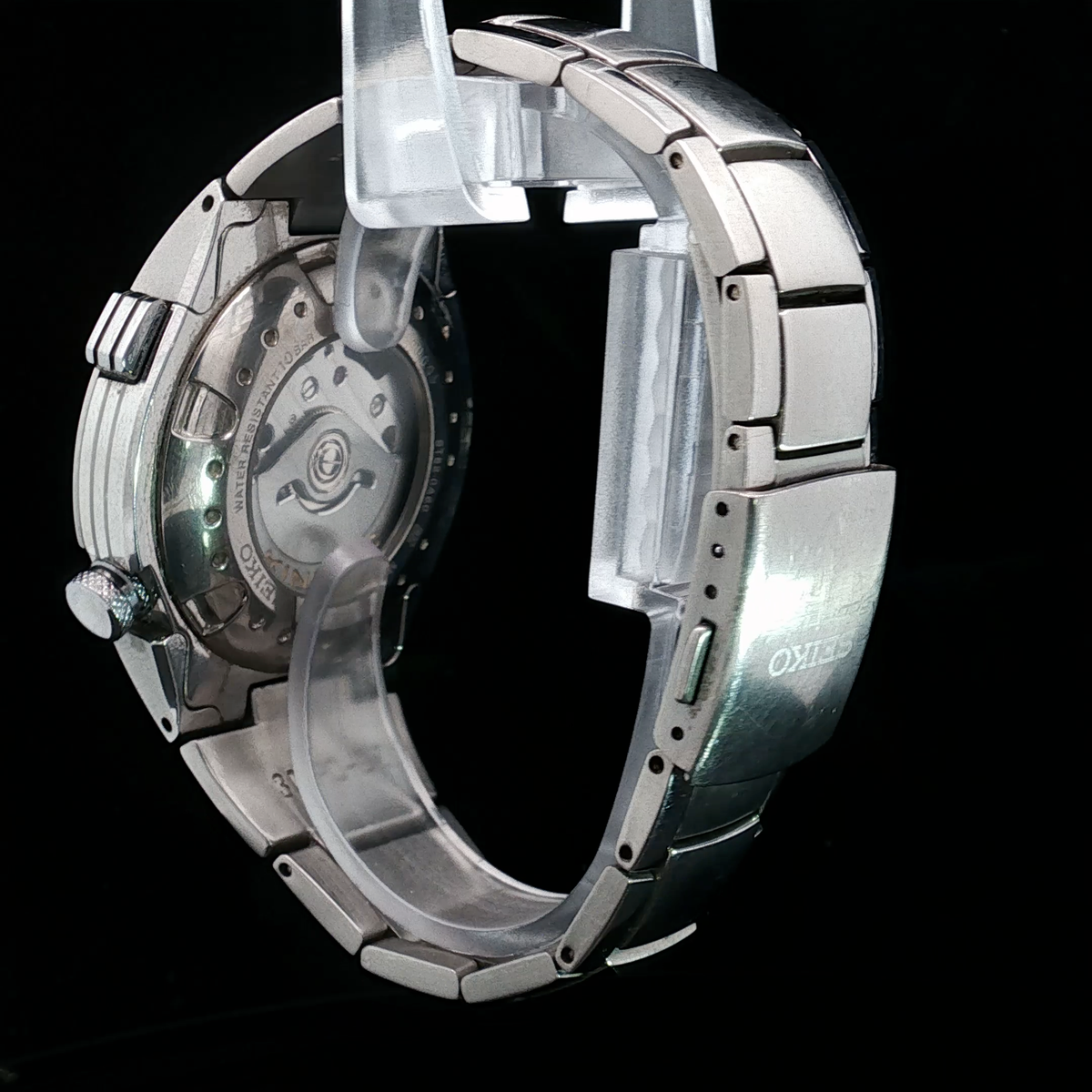Seiko Sportura SLQ011 - Kinetic Chronograph – 9T82 - Jay Leno Titanium **SUPER RARE YELLOW DIAL Titanium**