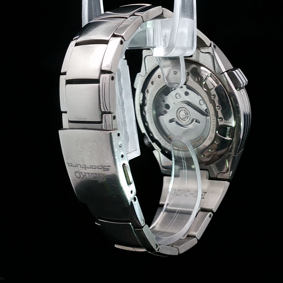 Seiko Sportura SLQ011 - Kinetic Chronograph – 9T82 - Jay Leno Titanium **SUPER RARE YELLOW DIAL Titanium**