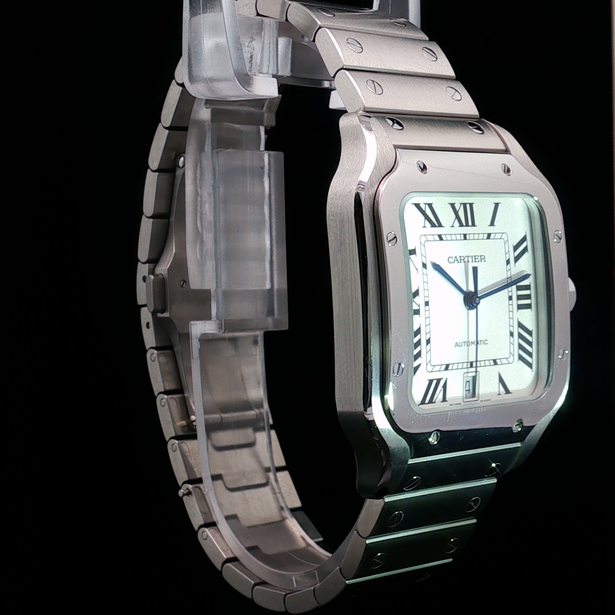 Cartier Santos de Cartier WSSA0018 2021 Condition: Pre-Owned – Excellent - Large White Dial