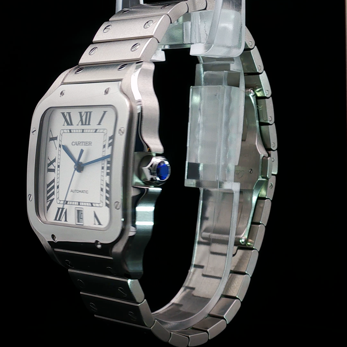 Cartier Santos de Cartier WSSA0018 2021 Condition: Pre-Owned – Excellent - Large White Dial