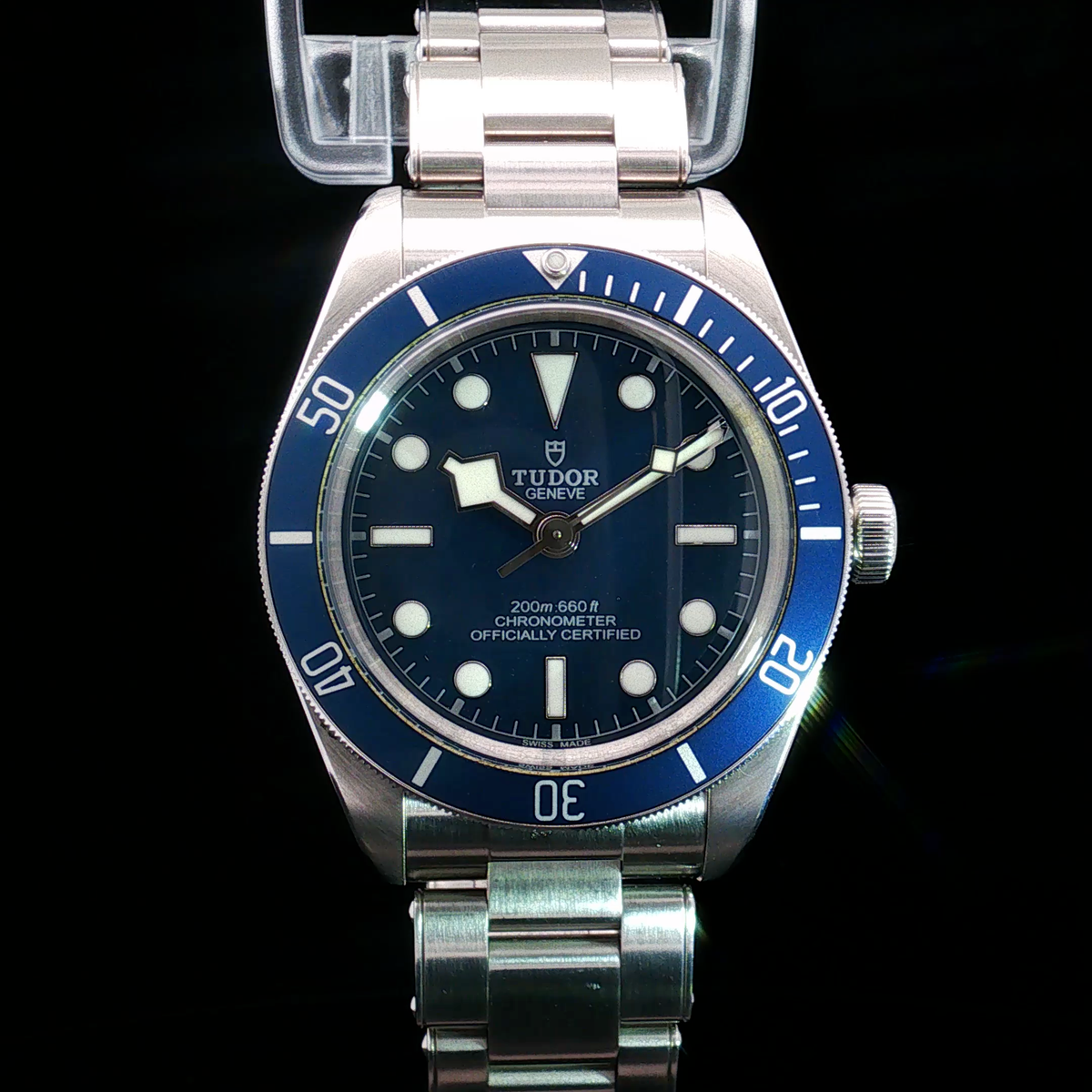 Tudor Black Black Blue - Discontinued - Excellent Preowned 79030B-0001