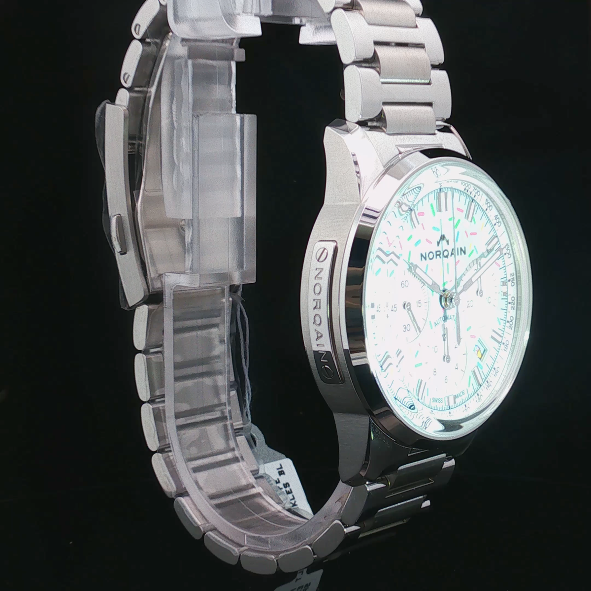 Brand New NORQAIN Freedom Chrono "Enjoy Life Sprinkles" 40mm Ref. N2201.19S04.A01 - Blue