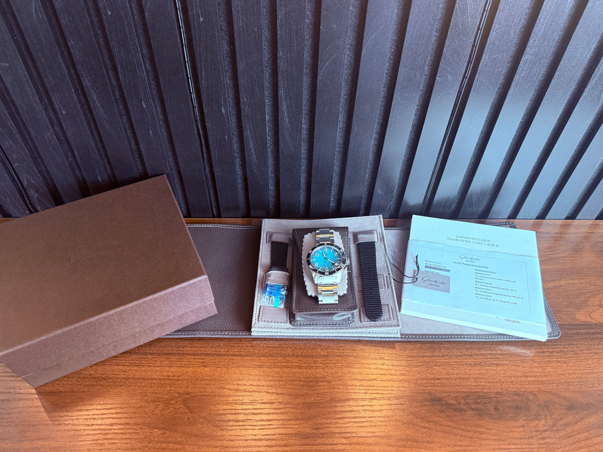 Brand New LIMITED EDITION Glashütte Original SeaQ Panorama Date "Northern Tide" Ref. 1-36-13-08-80-70