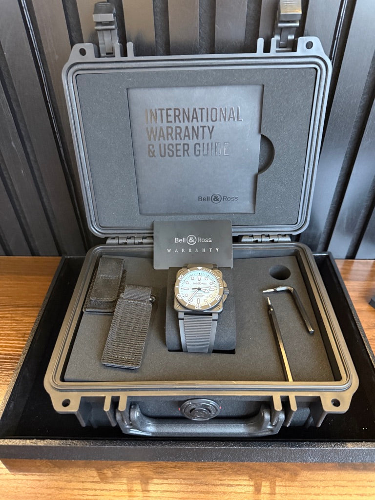 Bell & Ross BR 03 - Full Set, Extra Strap, Case and Original Purchase Receipt