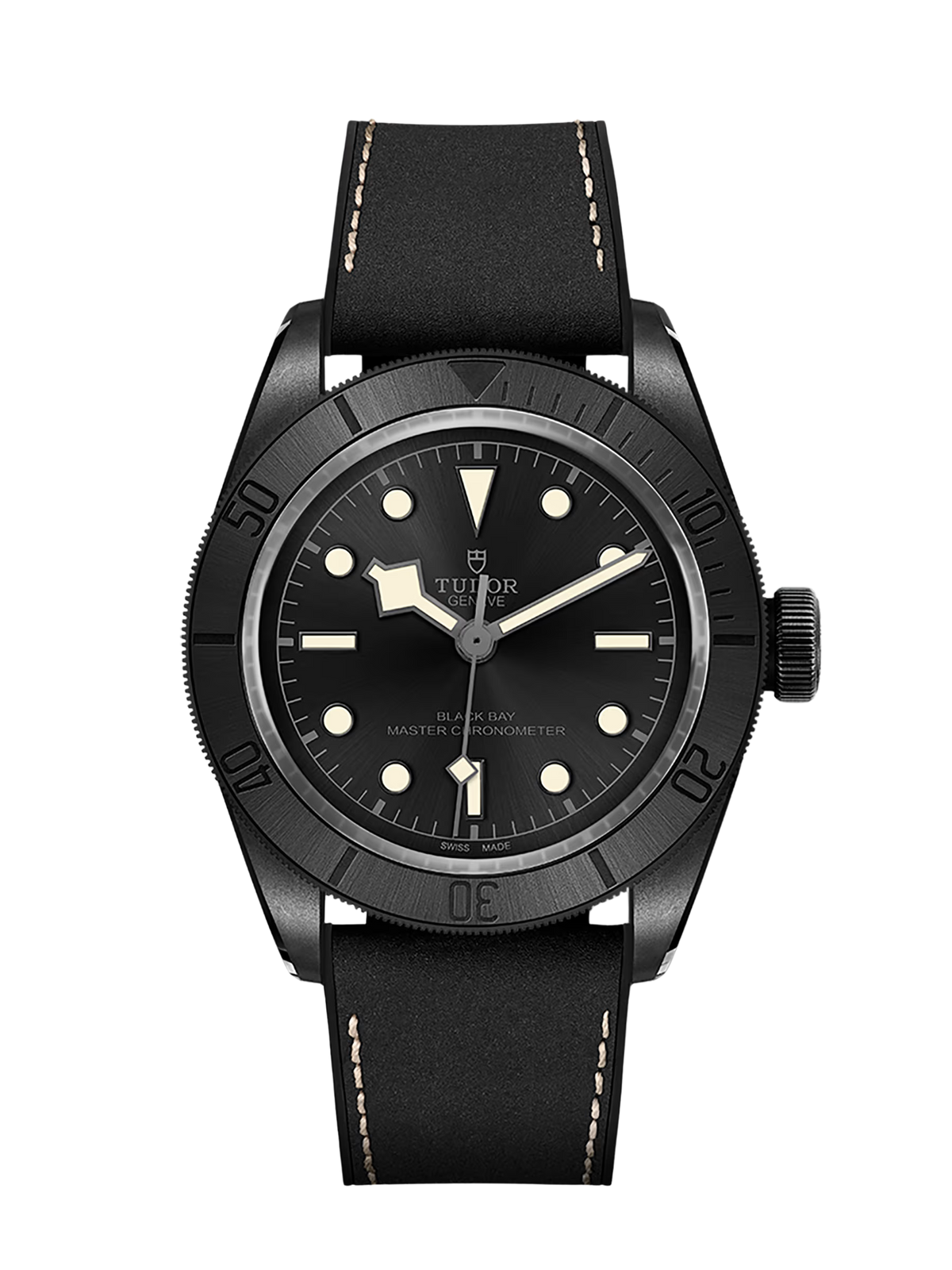 Black Bay Ceramic Manufacture Calibre MT5602-1U 41mm ceramic case Hybrid leather and rubber strap m79210cnu-0001