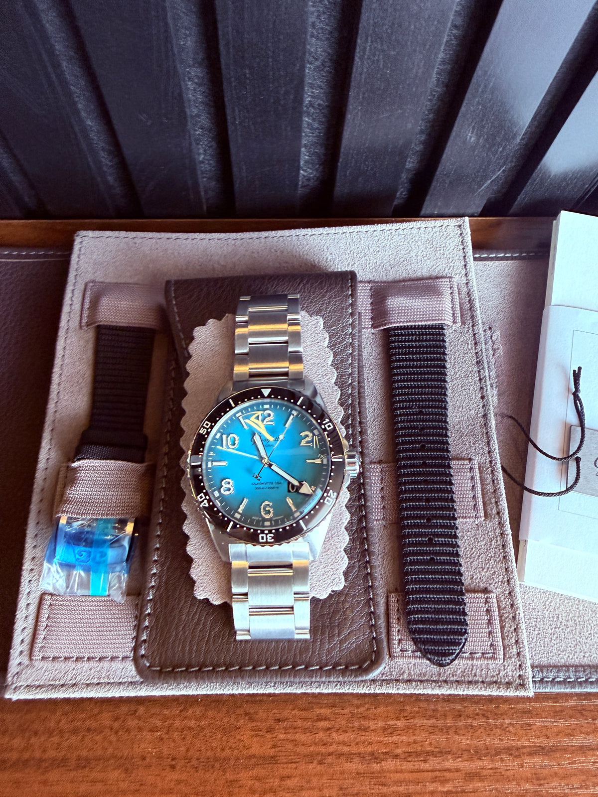 Brand New LIMITED EDITION Glashütte Original SeaQ Panorama Date "Northern Tide" Ref. 1-36-13-08-80-70