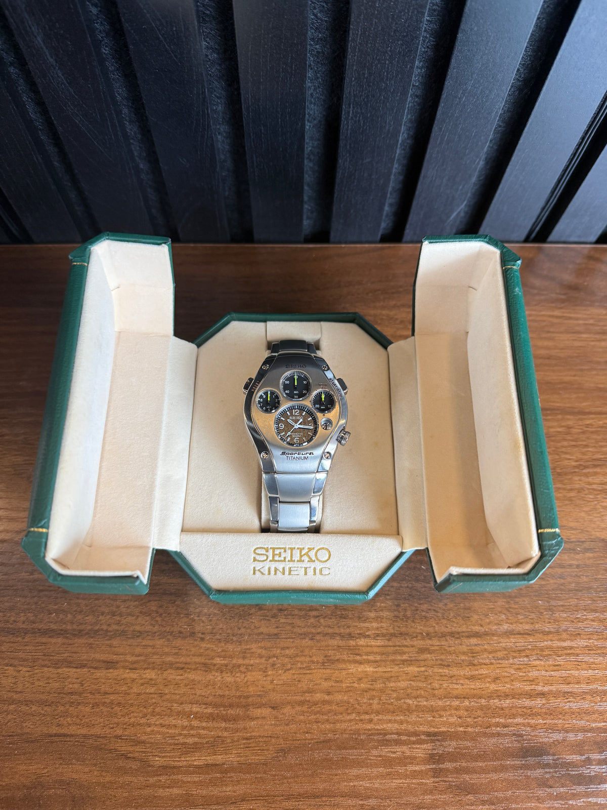 Seiko Sportura - Rare Yellow Hands - Watch Only Other Ref, Jay Leno SLQ011