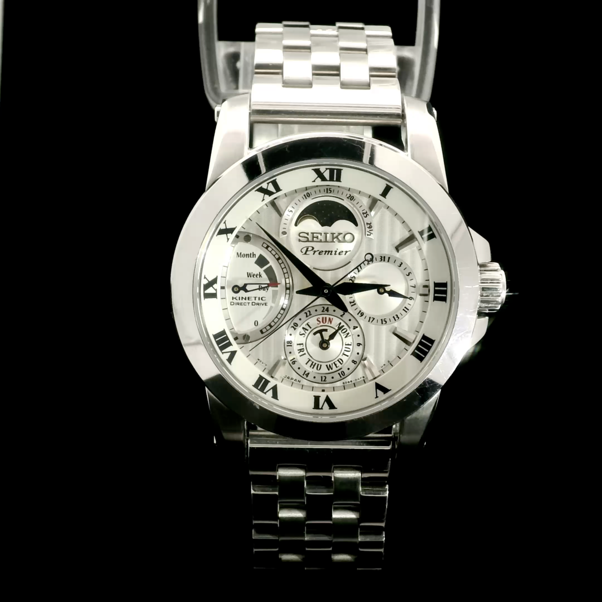 Seiko Premier Kinetic Direct Drive - Watch Only - Aftermarket Bracelet - SRX011P