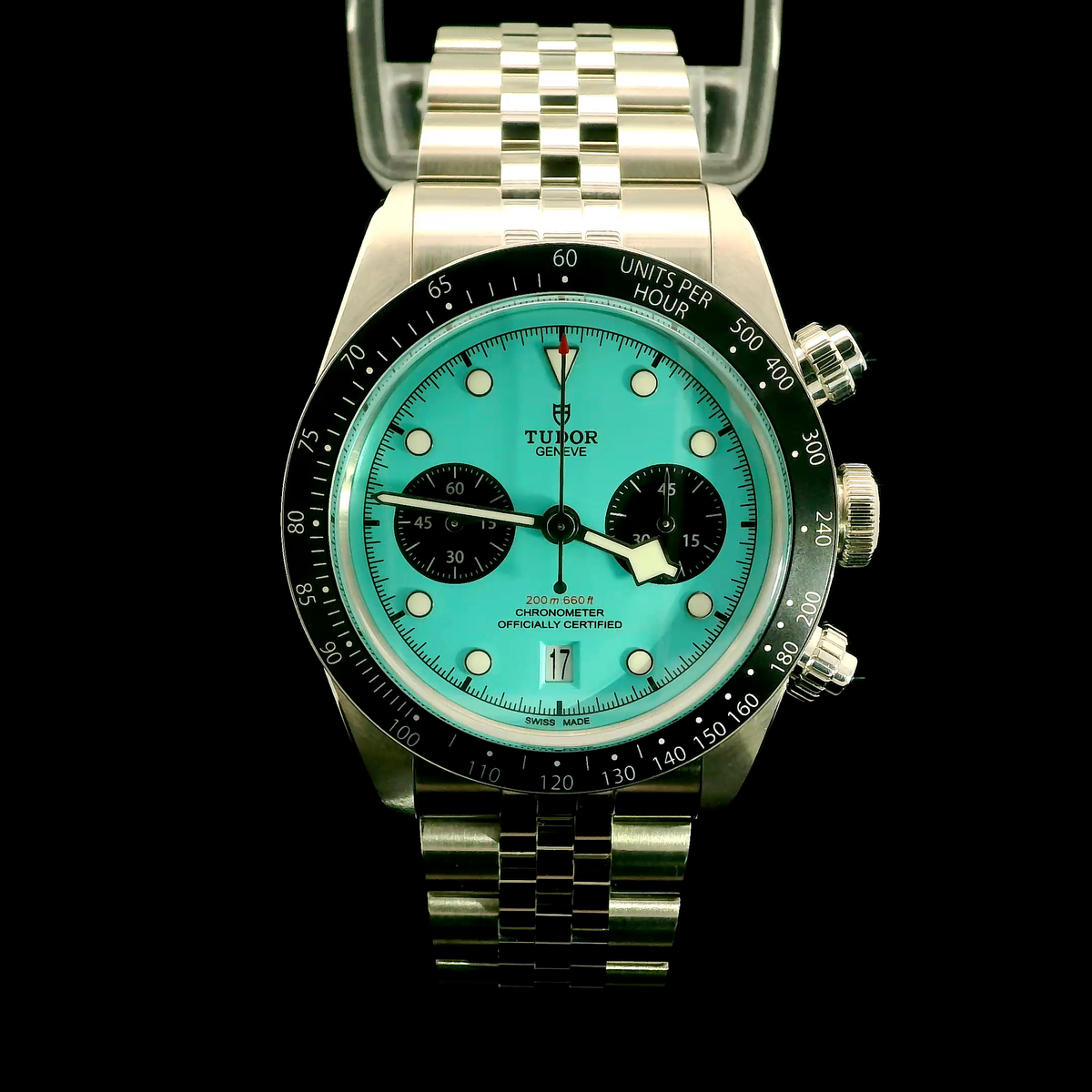 Tudor Black Bay Chrono Blue Flamingo - UNWORN 2025 Full Set - M79360N-0024