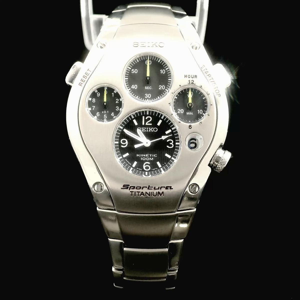 Seiko Sportura - Rare Yellow Hands - Watch Only Other Ref, Jay Leno SLQ011