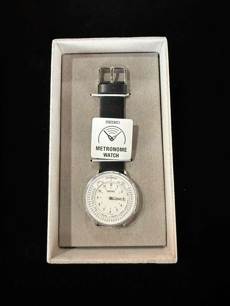Seiko Metronome Monotone Watch Black - Full Set, Brand New