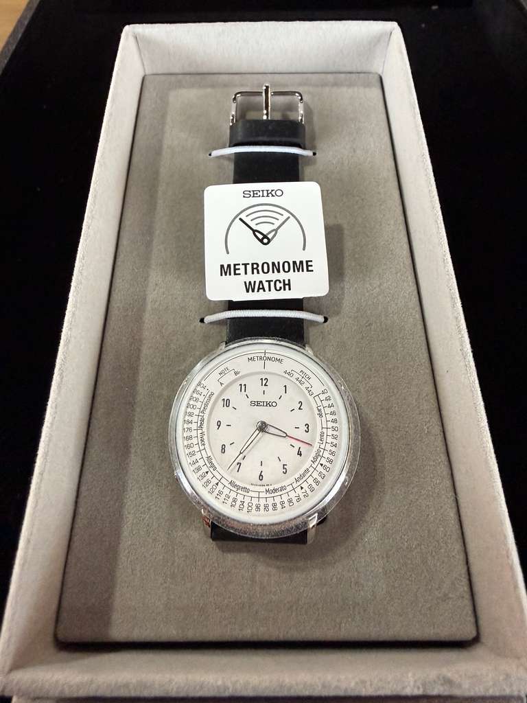 Seiko Metronome Monotone Watch Black - Full Set, Brand New