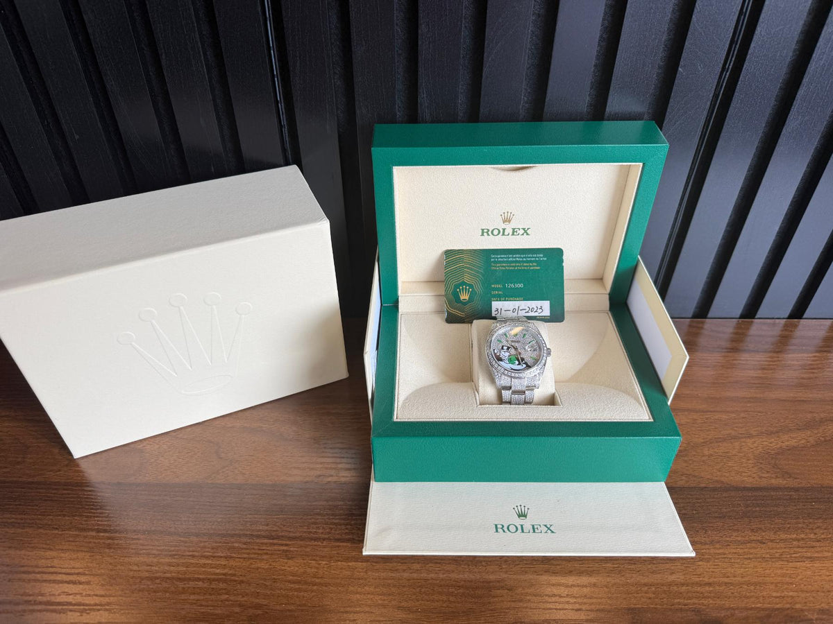 Custom Rolex Datejust 41 “Iced Monopoly Man” Ref. 126300