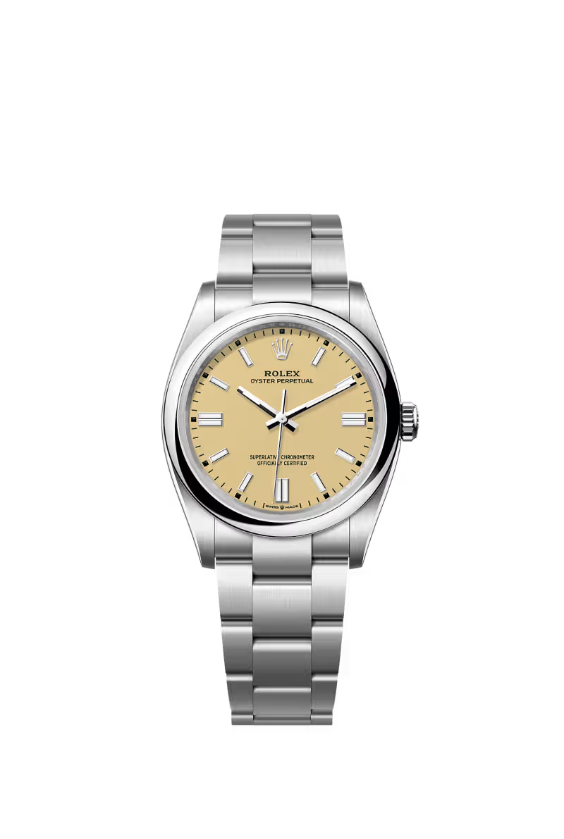 Oyster Perpetual 36 Oyster, 36 mm, Oystersteel Reference 126000 - Dial Beige