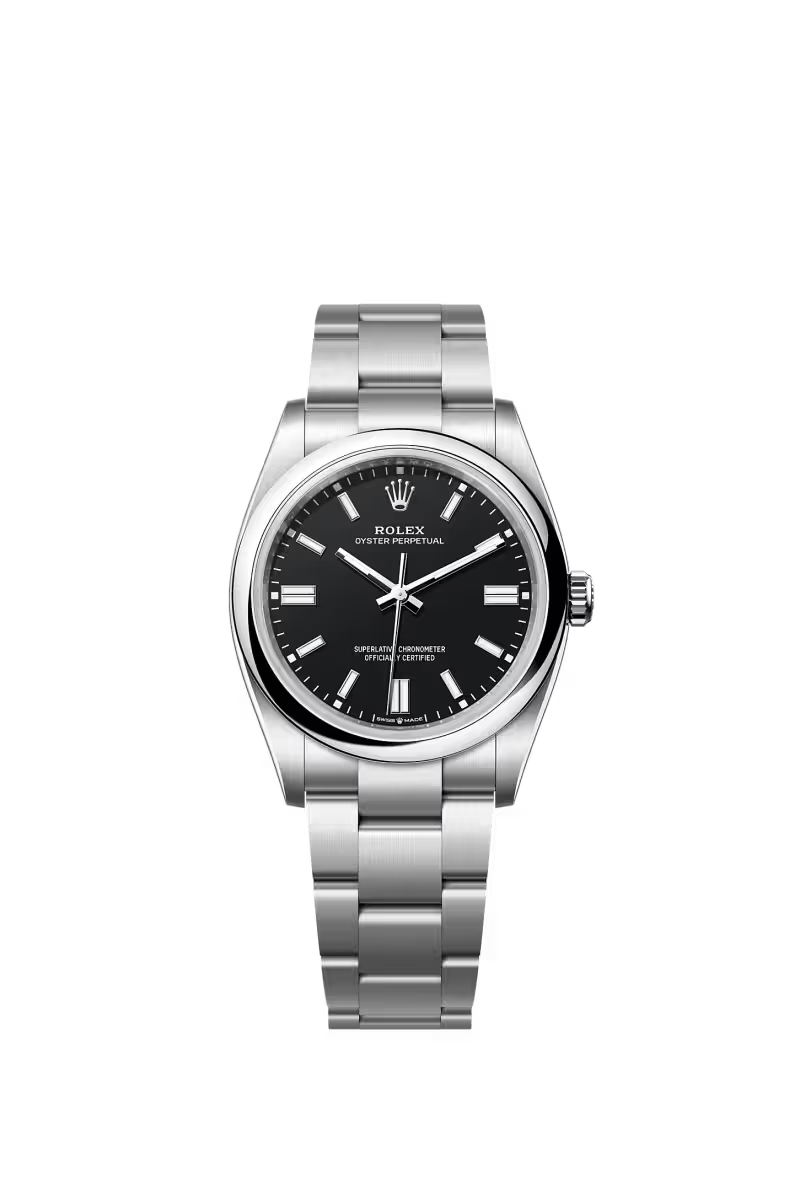 Oyster Perpetual 36 Oyster, 36 mm, Oystersteel Reference 126000 - Dial Black