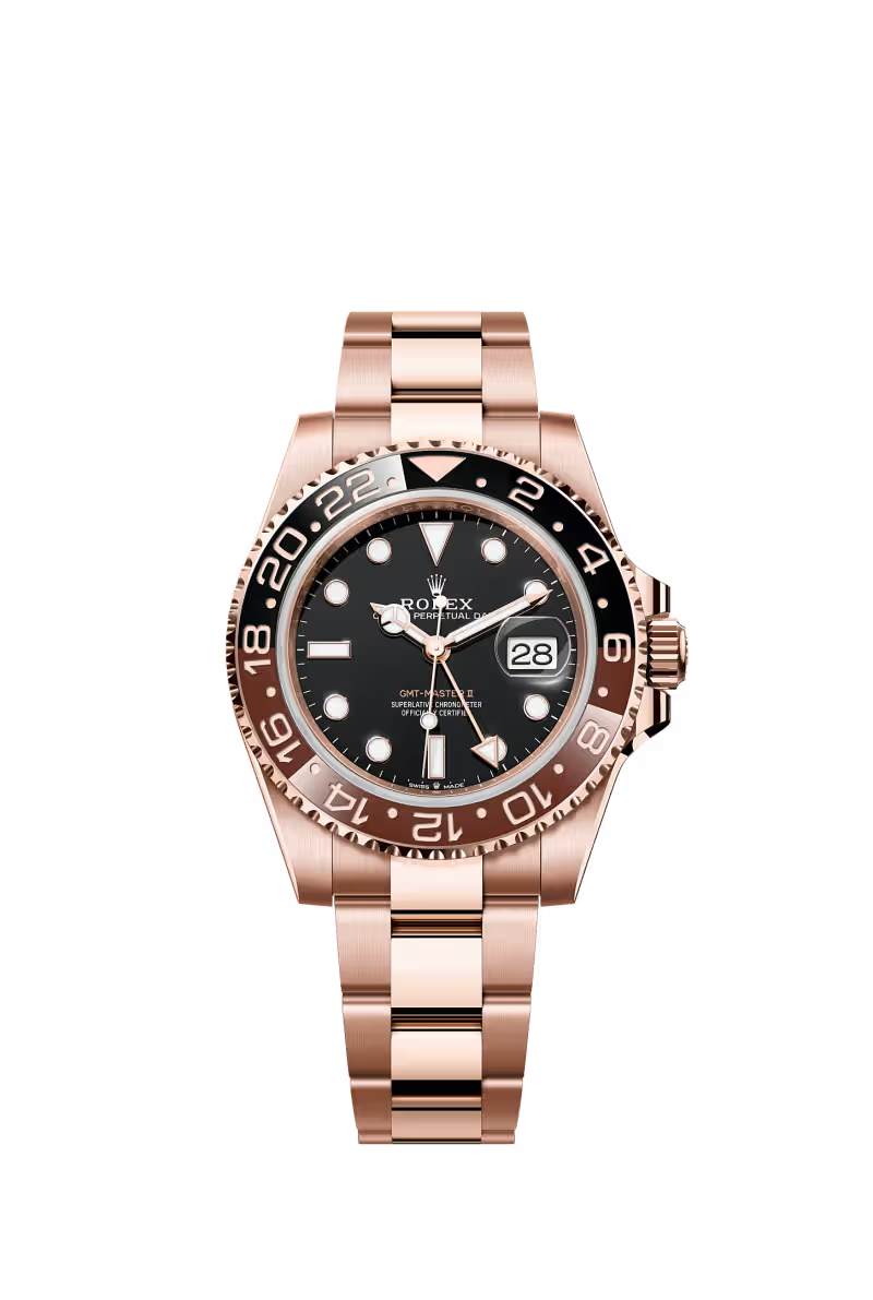 GMT-Master II Oyster, 40 mm, Everose gold Reference 126715CHNR