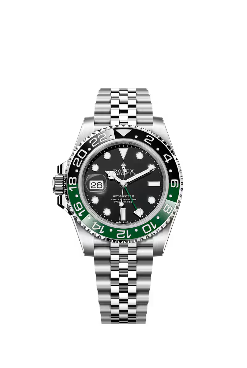 GMT-Master II Oyster, 40 mm, Oystersteel Reference 126720VTNR - Bracelet Jubilee, five-piece links