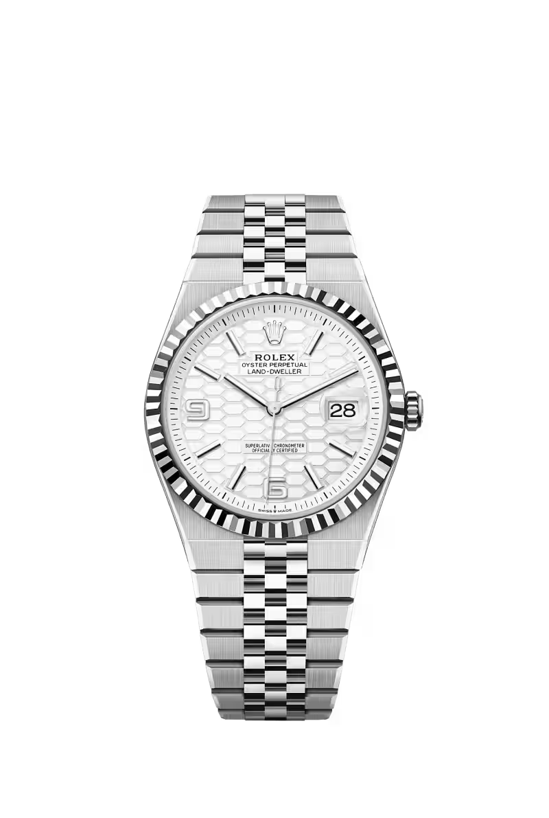Land-Dweller 40 Oyster, 40 mm, Oystersteel and white gold Reference 127334