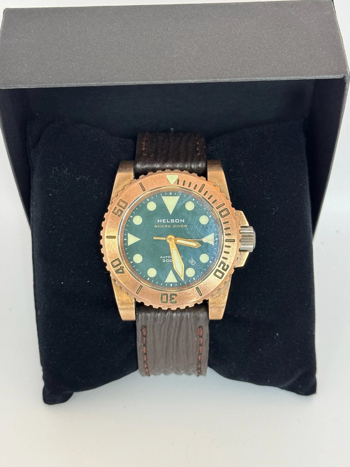 Helson Shark Diver Bronze 2000M – Green Dial (RARE)