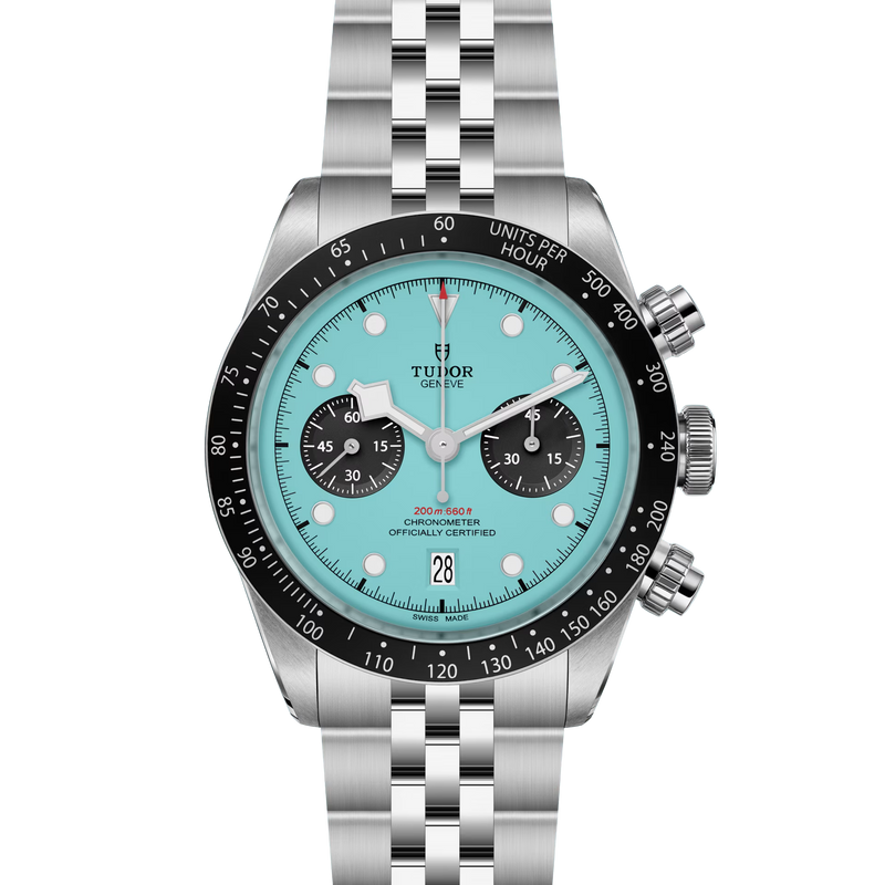 Black Bay Chrono Manufacture Calibre MT5813 41mm steel case Turquoise dial m79360n-0024