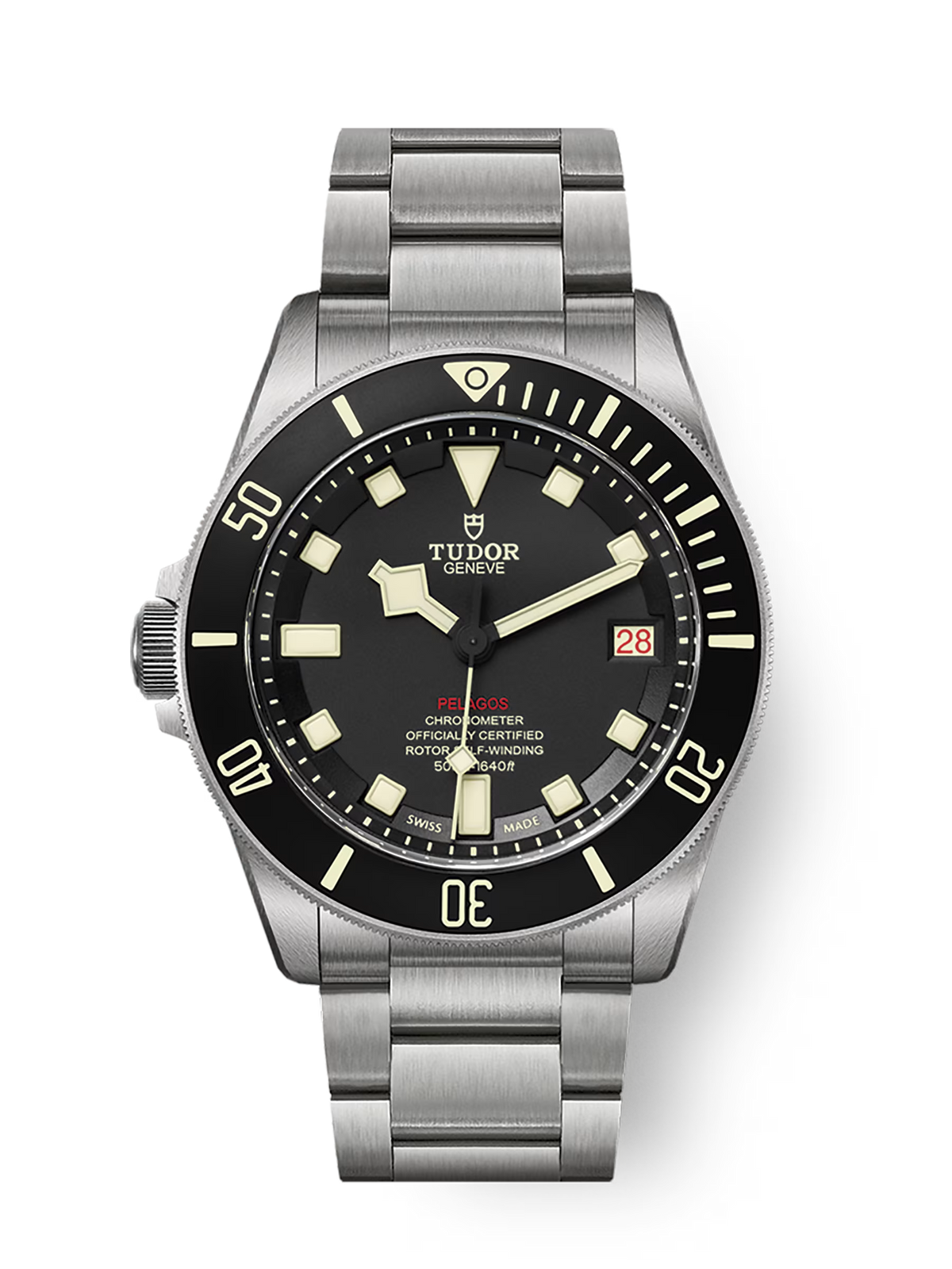 Pelagos LHD Manufacture Calibre MT5612-LHD Ceramic matt black disc Titanium bracelet m25610tnl-0001