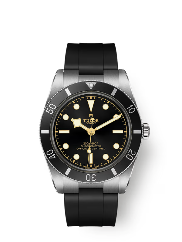 Black Bay 54 Manufacture Calibre MT5400 37mm steel case Black rubber strap m79000n-0002