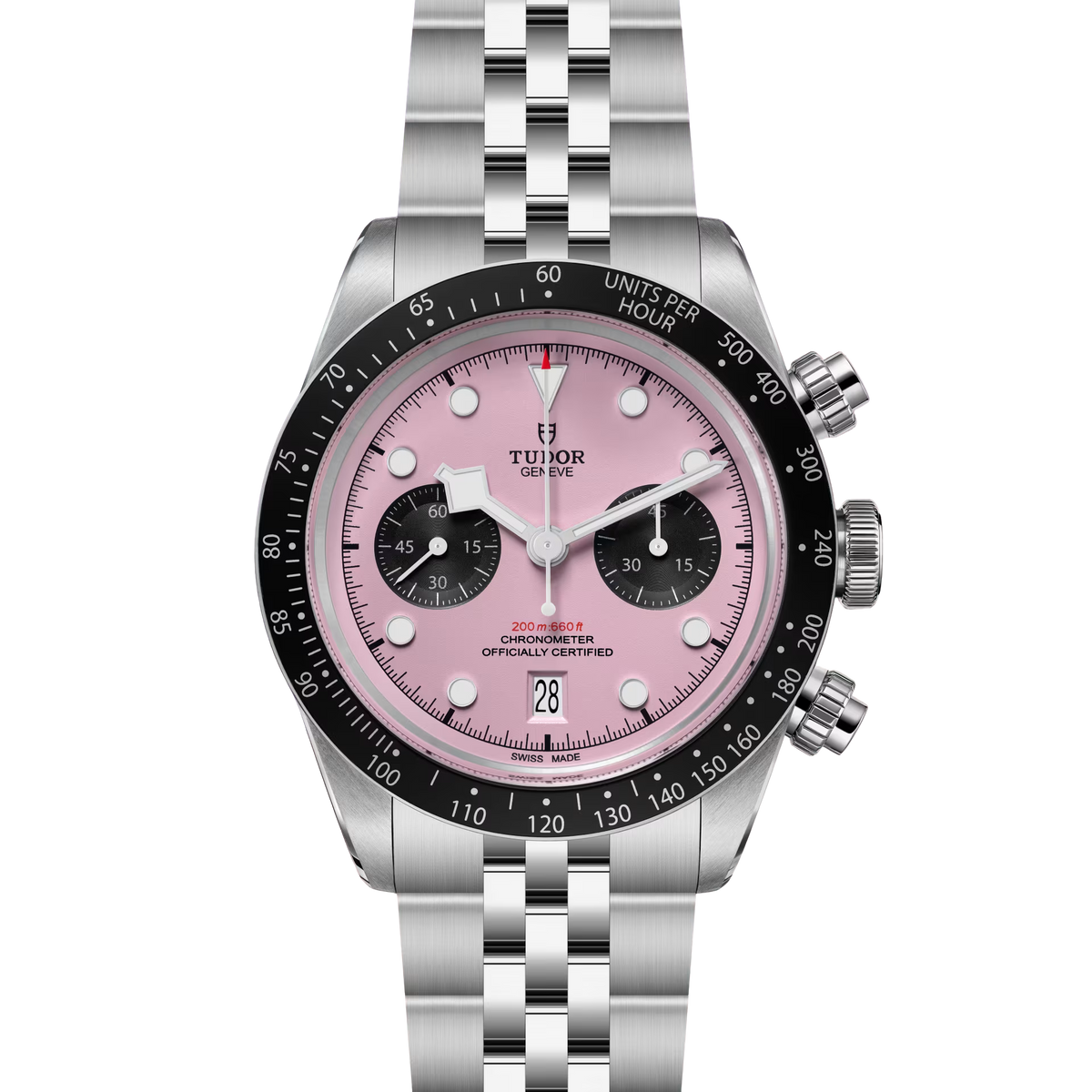 Black Bay Chrono Manufacture Calibre MT5813 41mm steel case Pink dial m79360n-0019