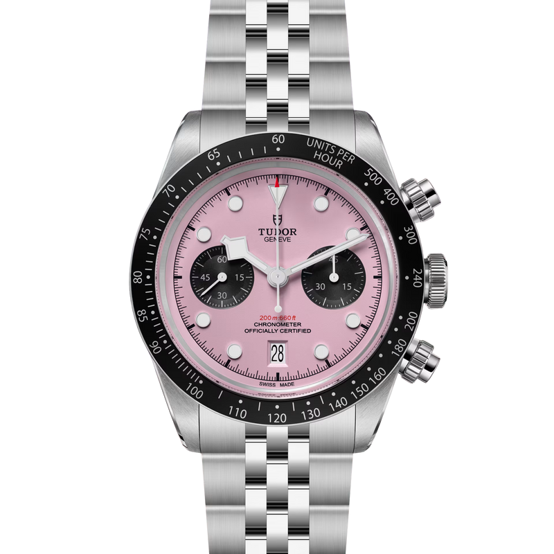 Black Bay Chrono Manufacture Calibre MT5813 41mm steel case Pink dial m79360n-0019
