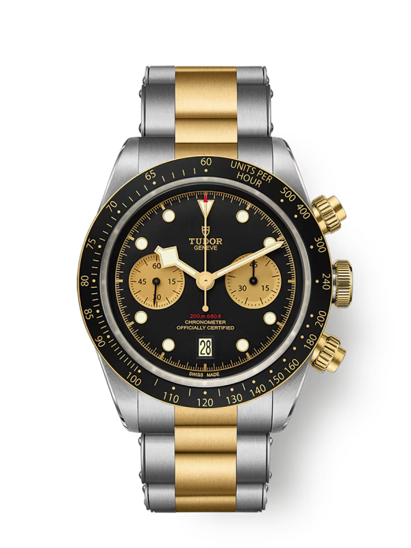 Black Bay Chrono S&G Manufacture Calibre MT5813 41mm steel case Steel and yellow gold bracelet m79363n-0001