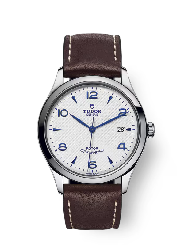 TUDOR 1926 39mm steel case Opaline and blue dial m91550-0010